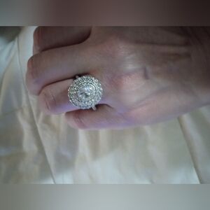 925 White Gold Diamond Ring